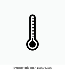 Temperature Icon - Vector. Thermometer Sign & Symbol.