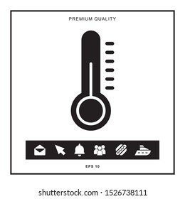Temperature icon for web and mobile