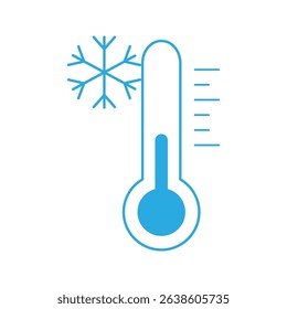  temperature icon white on background