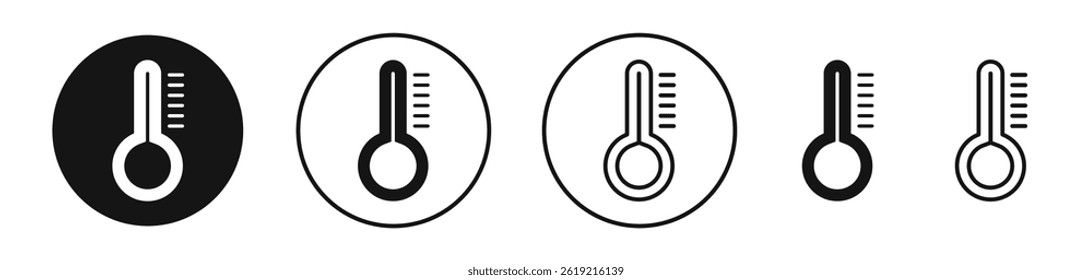 Iconos de temperatura Vectores de colección para Web ui