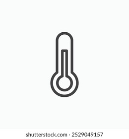 Conjunto de iconos de temperatura. Ilustración llena y de línea