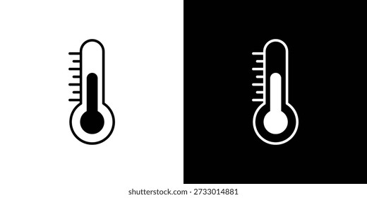Temperature icons symbol for web and mobile filled vector isolated