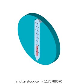 Temperature isometric left top view 3D icon