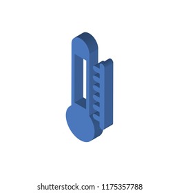 Temperature isometric left top view 3D icon