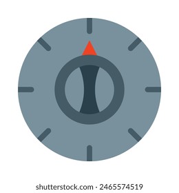 Temperature Knob  Vector Flat Icon design