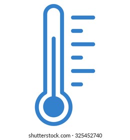 Temperature Level vector icon. Style is flat symbol, cobalt color, rounded angles, white background.