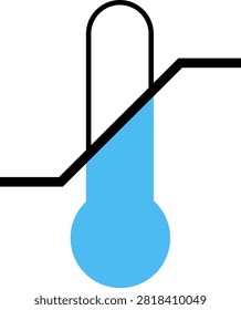 Temperature limit. Thermometer indicating the lower and upper temperature limits. Permissible temperature limits at which the product must be stored. Compliance with storage standards. Marking.