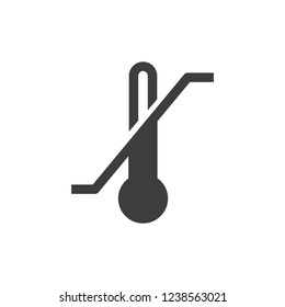 Temperature limitation icon for packaging symbol vector image