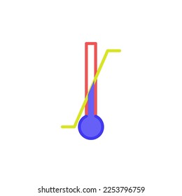 limitación de temperatura empaquetar iconos de diseño vectorial