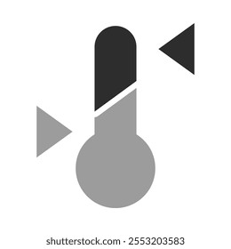 Temperatursperre - Gradsymbol für stabile Temperaturregelung