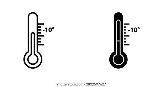 Temperature measurement gauge icon set with temperature thermometer measurement meteorology climatechange indicator