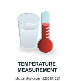 Temperature Measurement icon. 3d illustration from measurement collection. Creative Temperature Measurement 3d icon for web design, templates, infographics and more