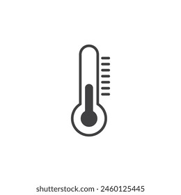 Conjunto de iconos de medición de temperatura. Símbolo de Vector de lecturas de termómetro altas y bajas. Indicadores de climas cálidos y fríos.