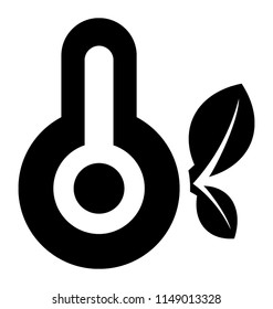 
Temperature measurement scale is offering icon for global warming 
