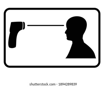 signo de medición de temperatura aislado en fondo blanco