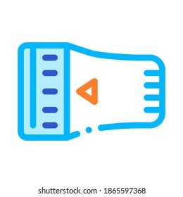 Temperature Regulator Radiator Detail Vector Icon Thin Line. Cooling And Humidity, Airing, Ionisation And Heating Illustration