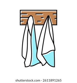 temperature sauna color icon vector. temperature sauna sign. isolated symbol illustration