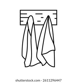 temperature sauna line icon vector. temperature sauna sign. isolated contour symbol black illustration
