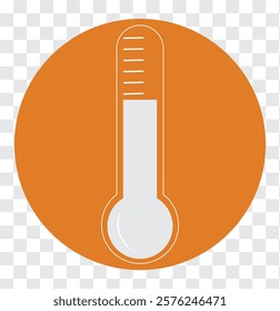 Temperature scale icon symbol. Weather sign. Thermometer with sun and snowflake icon. Hot and cold air temperature symbol in line and flat colorful style for apps and websites, vector illustration. 