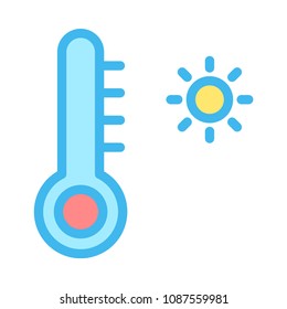 temperature scale warm  