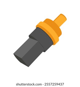 Temperature Sensor, Automotive Flat Illustration Isolated