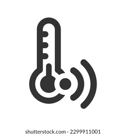 Temperature sensor icon, Vector Graphics