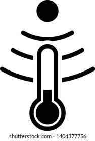 Temperature sensor icon, vector illustration