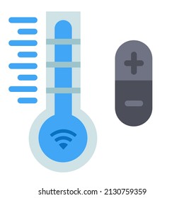 temperature setting vector icon illustration website