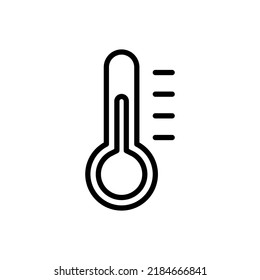 Temperature simple icon vector. Flat design.ai