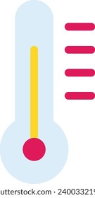 Temperature single vector line icon