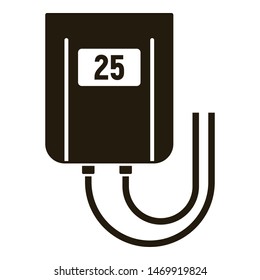 Temperature smart controller icon. Simple illustration of temperature smart controller vector icon for web design isolated on white background