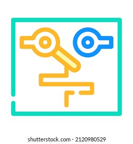 temperature switches mechanism color icon vector. temperature switches mechanism sign. isolated symbol illustration