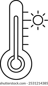 Imagem de arte vetorial de símbolo de temperatura