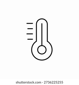 temperature thermometer icon sign vector