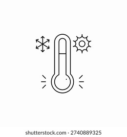 temperature thermometer icon sign vector