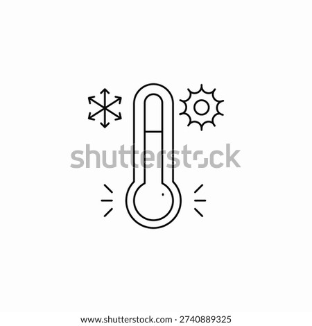 temperature thermometer icon sign vector