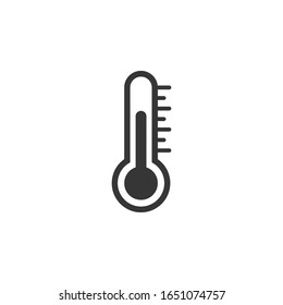 Ilustración del vector de iconos de temperatura/termómetro