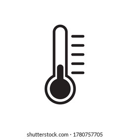 Ilustración del vector de iconos de temperatura/termómetro