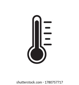 Ilustración del vector de iconos de temperatura/termómetro