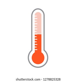 temperature thermometer icon-mercury illustration-temperature isolated-measure icon-meteorology illustration