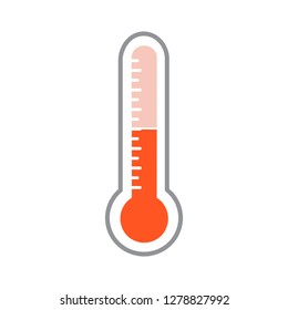 temperature thermometer icon-mercury illustration-temperature isolated-measure icon-meteorology illustration