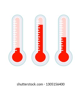 temperature thermometer icon-mercury illustration-temperature isolated-measure icon-meteorology illustration