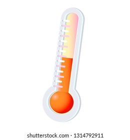 temperature thermometer icon-mercury illustration-temperature isolated-measure icon-meteorology illustration 