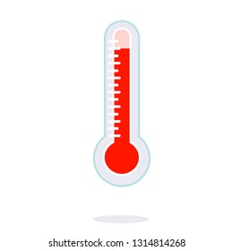 temperature thermometer icon-mercury illustration-temperature isolated-measure icon-meteorology illustration 