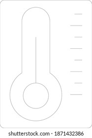 Temperature Thermometer. Vector Icon 