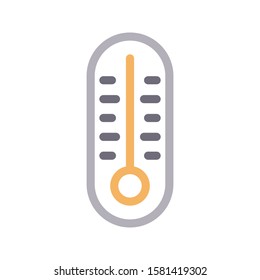 temperature vector color line icon 