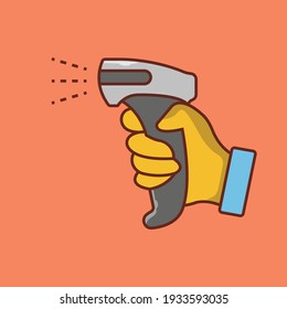 temperature vector flat color icon