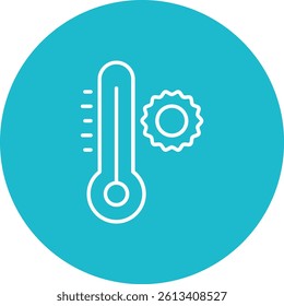 Temperature vector icon. Can be used for printing, mobile and web applications.