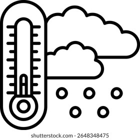 Temperature vector icon. Can be used for printing, mobile and web applications.