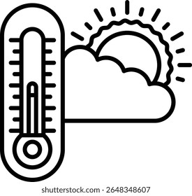Temperature vector icon. Can be used for printing, mobile and web applications.